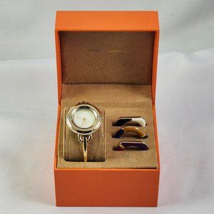 NEW Tory Burch Miller Gold Watch Interchangeable Bezel Set TBW6214SET NIB